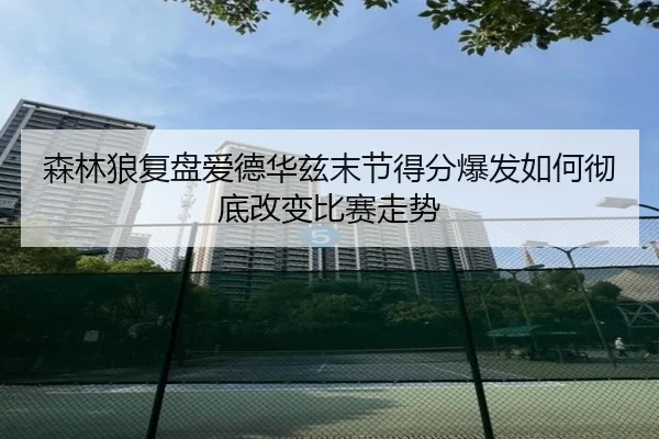 森林狼复盘爱德华兹末节得分爆发如何彻底改变比赛走势